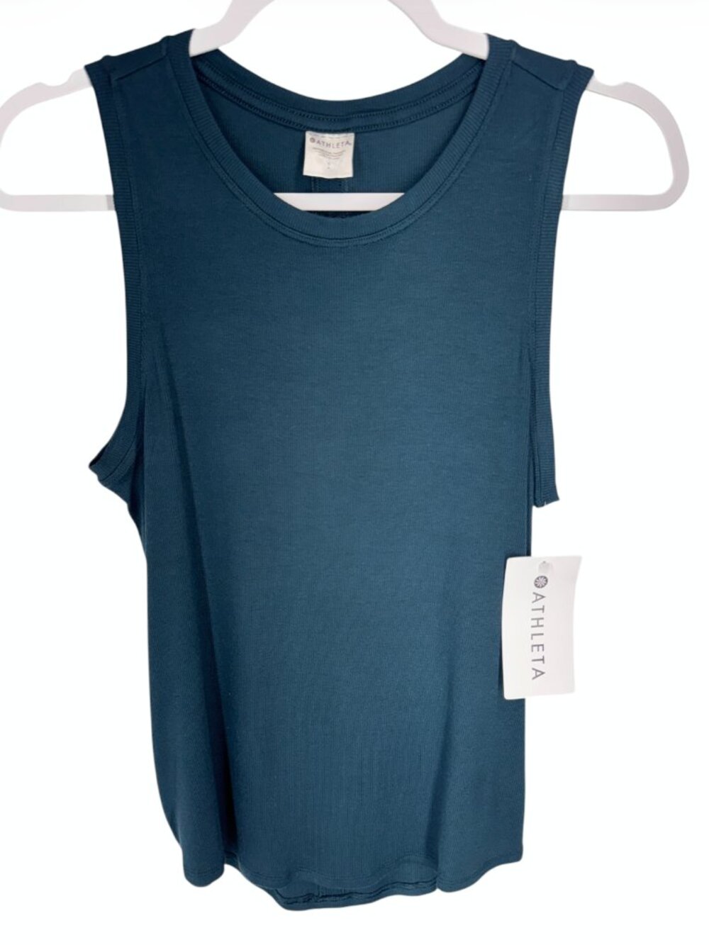 New Athleta  With Ease Open Back Rib Tank Top